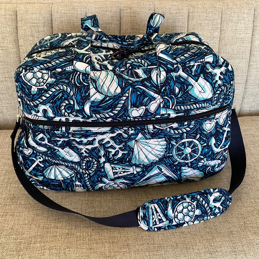 Vera Bradley Grand Traveler Bag Shore Enough - large